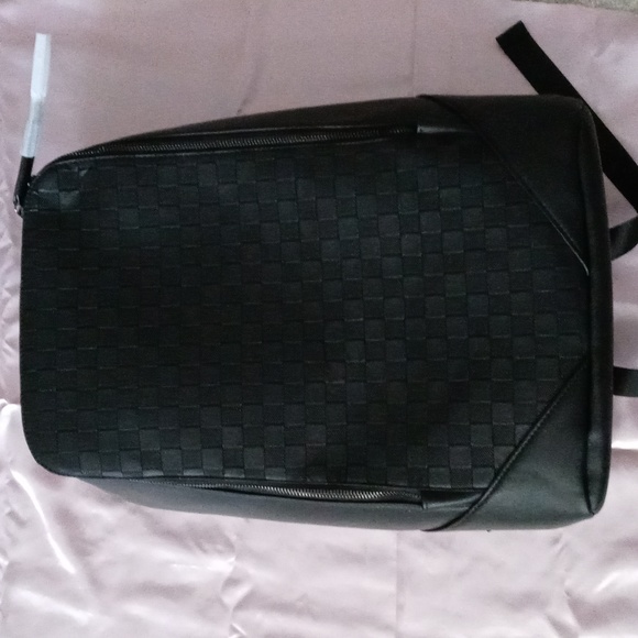 Other - Black Leather Backpack